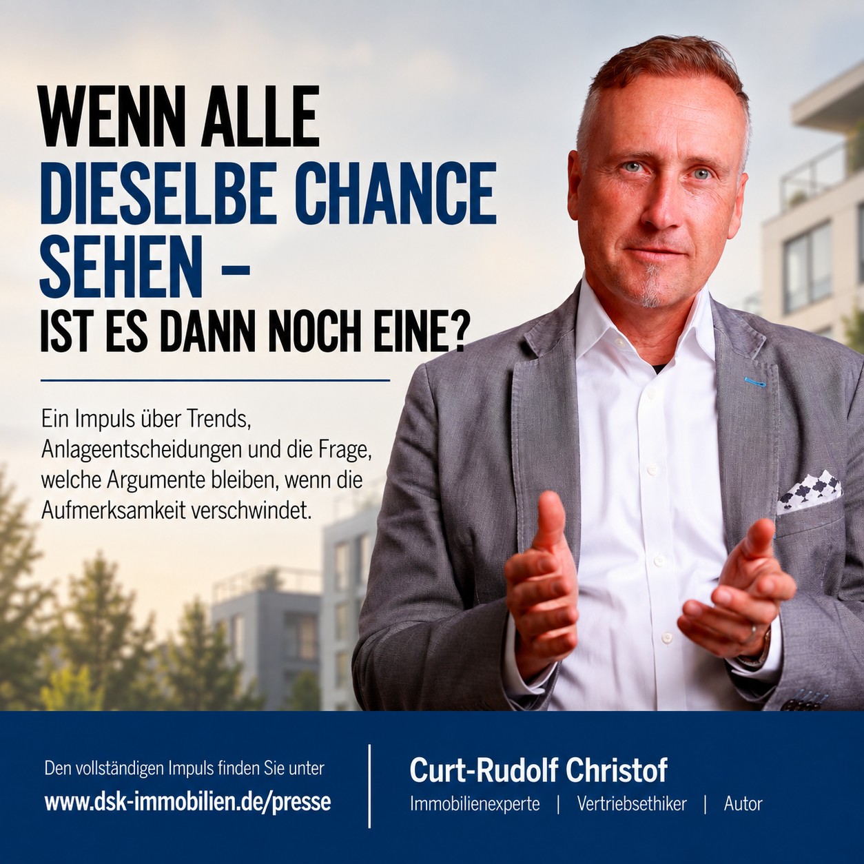Pressemitteilung 26 07 28 Impuls Immobilie muss zum Menschen passen